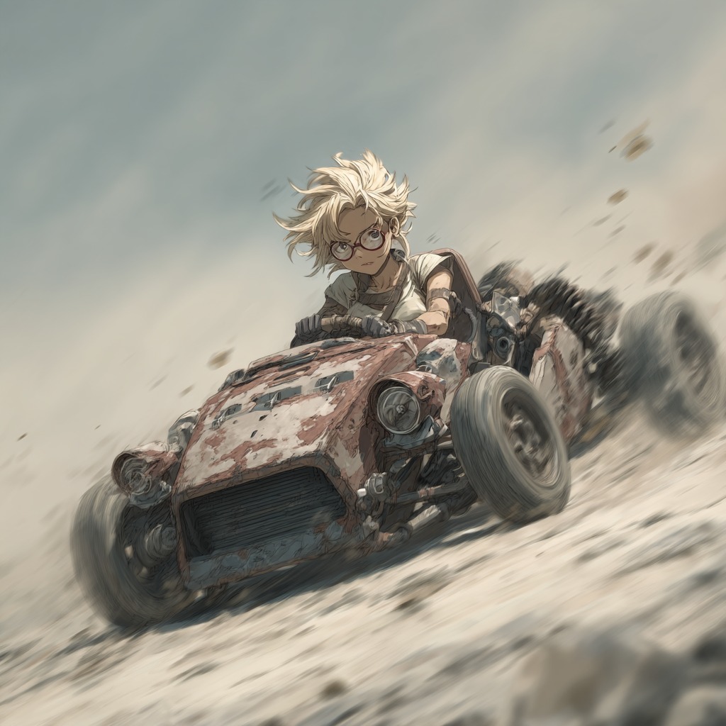25.05.01 - セルアニメフラットシェーディングのAI生成画像をテスト中!