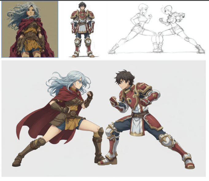 25.08.30 - Ahora es posible controlar la pose de varios personajes: una nueva era para la producción de manga e ilustración