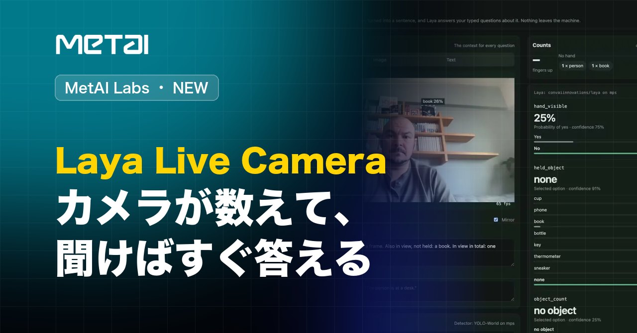 26.10.14 - New from MetAI Labs: Laya Live Camera — The camera counts — and answers when you ask