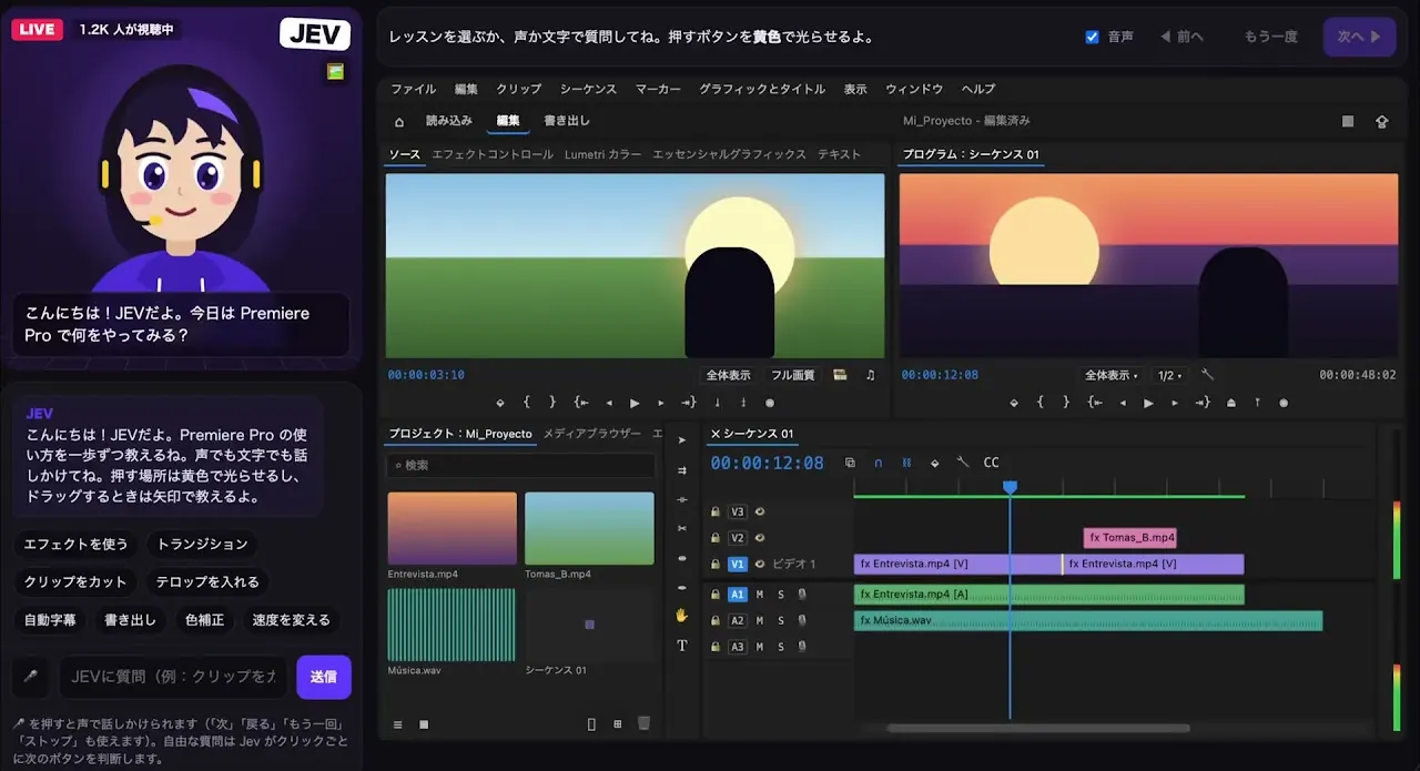 Prototipo en Premiere Pro